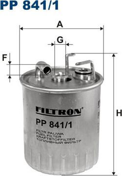 Filtron PP841/1 - Горивен филтър vvparts.bg