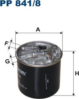 Filtron PP841/8 - Горивен филтър vvparts.bg