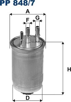 Filtron PP 848/7 - Горивен филтър vvparts.bg