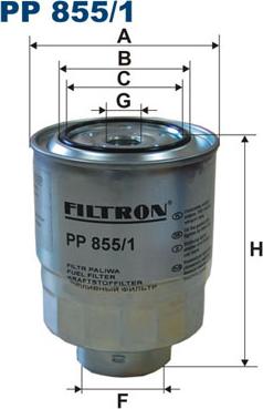 Filtron PP855/1 - Горивен филтър vvparts.bg