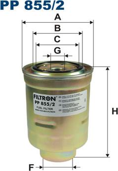 Filtron PP855/2 - Горивен филтър vvparts.bg