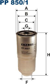 Filtron PP850/1 - Горивен филтър vvparts.bg