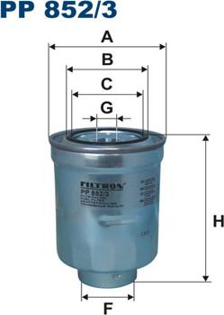 Filtron PP852/3 - Горивен филтър vvparts.bg