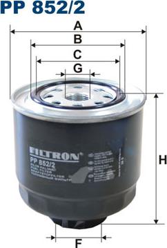 Filtron PP852/2 - Горивен филтър vvparts.bg
