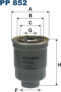 Filtron PP852 - Горивен филтър vvparts.bg