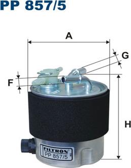 Filtron PP857/5 - Горивен филтър vvparts.bg