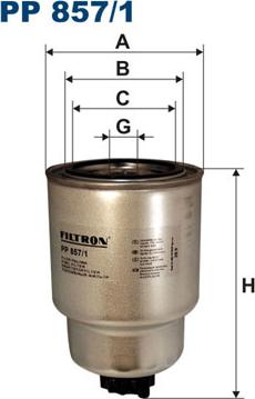 Filtron PP857/1 - Горивен филтър vvparts.bg