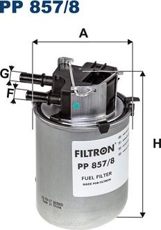 Filtron PP857/8 - Горивен филтър vvparts.bg