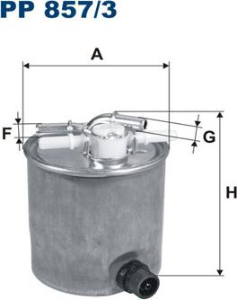 Filtron PP857/3 - Горивен филтър vvparts.bg