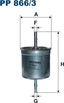 Filtron PP866/3 - Горивен филтър vvparts.bg