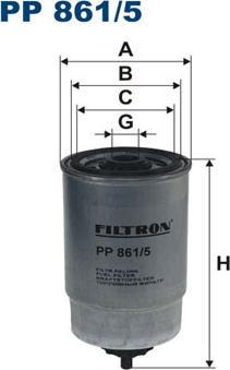 Filtron PP861/5 - Горивен филтър vvparts.bg