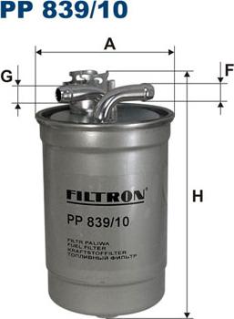 Filtron PP839/10 - Горивен филтър vvparts.bg