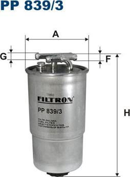 Filtron PP839/3 - Горивен филтър vvparts.bg