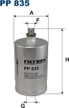 Filtron PP835 - Горивен филтър vvparts.bg
