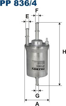 Filtron PP836/4 - Горивен филтър vvparts.bg