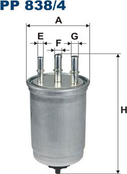 Filtron PP838/4 - Горивен филтър vvparts.bg