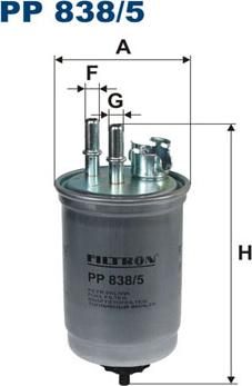 Filtron PP838/5 - Горивен филтър vvparts.bg