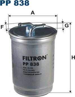 Filtron PP838 - Горивен филтър vvparts.bg