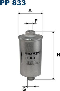 Filtron PP833 - Горивен филтър vvparts.bg