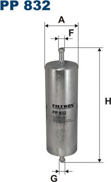 Filtron PP832 - Горивен филтър vvparts.bg