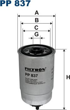 Filtron PP837 - Горивен филтър vvparts.bg