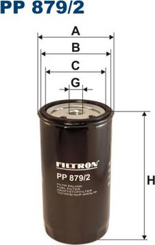 Filtron PP879/2 - Горивен филтър vvparts.bg