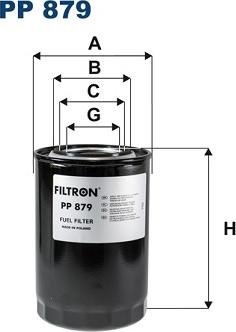 Filtron PP879 - Горивен филтър vvparts.bg