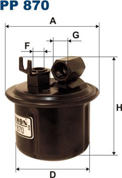 Filtron PP870 - Горивен филтър vvparts.bg