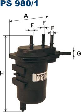 Filtron PS980/1 - Горивен филтър vvparts.bg