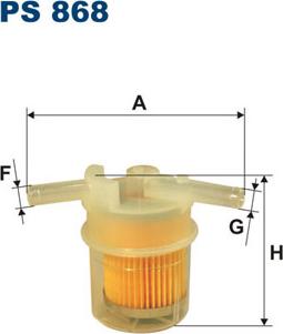 Filtron PS868 - Горивен филтър vvparts.bg