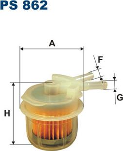 Filtron PS862 - Горивен филтър vvparts.bg