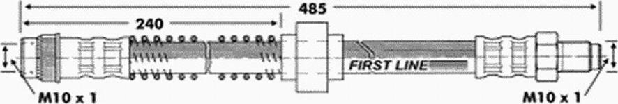 First Line FBH 6769 - Спирачен маркуч vvparts.bg