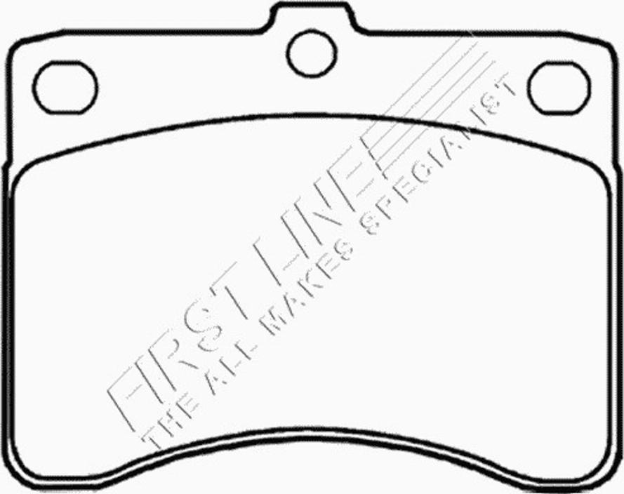 First Line FBP1498 - Комплект спирачно феродо, дискови спирачки vvparts.bg