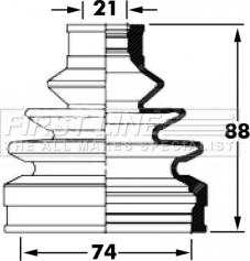 First Line FCB6045 - Маншон, полуоска vvparts.bg