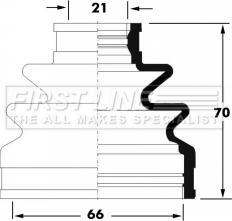 First Line FCB6040 - Маншон, полуоска vvparts.bg