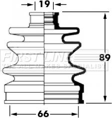 First Line FCB6043 - Маншон, полуоска vvparts.bg