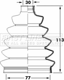 First Line FCB6069 - Маншон, полуоска vvparts.bg