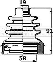 First Line FCB6144 - Маншон, полуоска vvparts.bg