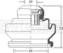 First Line FCB2440 - Маншон, полуоска vvparts.bg