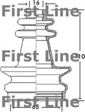 First Line FCB2668 - Маншон, полуоска vvparts.bg