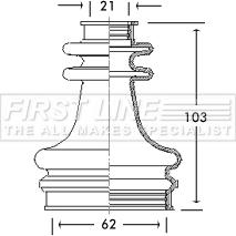 First Line FCB2670 - Маншон, полуоска vvparts.bg