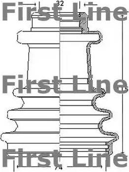 First Line FCB2097 - Маншон, полуоска vvparts.bg