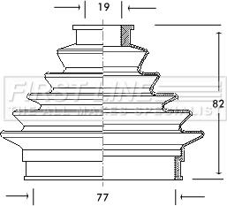 First Line FCB2020 - Маншон, полуоска vvparts.bg