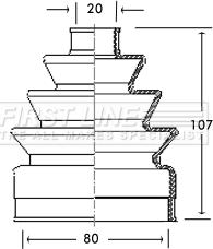 First Line FCB2131 - Маншон, полуоска vvparts.bg