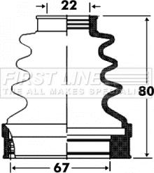 First Line FCB2870 - Маншон, полуоска vvparts.bg