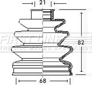 First Line FCB2314 - Маншон, полуоска vvparts.bg