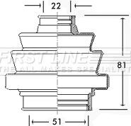 First Line FCB2270 - Маншон, полуоска vvparts.bg