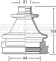 First Line FCB2769 - Маншон, полуоска vvparts.bg