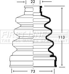 First Line FCB2709 - Маншон, полуоска vvparts.bg