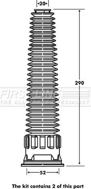 First Line FPK7070 - Предпазна капачка / маншон, амортисьор vvparts.bg